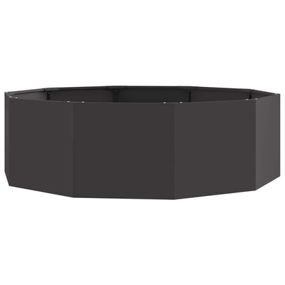 Planter Black 120 x 120 x 35 cm Steel