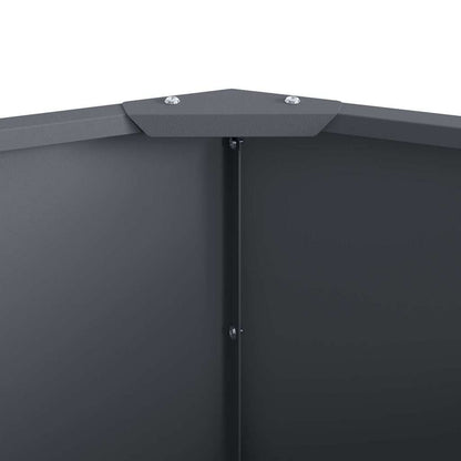 Planter Anthracite 120 x 120 x 35 cm Steel