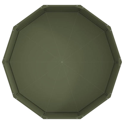 Planter Olive Green 120 x 120 x 35 cm Steel