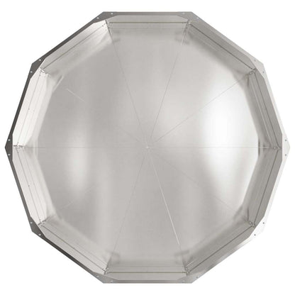 Planter Silver 120 x 120 x 35 cm Stainless Steel