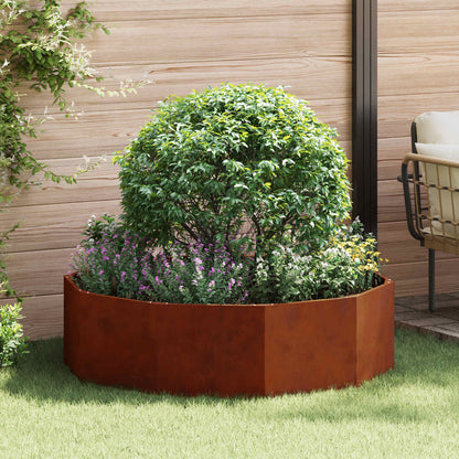 Planter Rusty 120 x 120 x 35 cm Weathering Steel