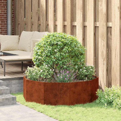 Planter Rusty 120 x 120 x 35 cm Weathering Steel