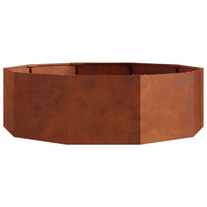 Planter Rusty 120 x 120 x 35 cm Weathering Steel