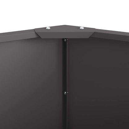 Planter Black 90 x 90 x 35 cm Steel