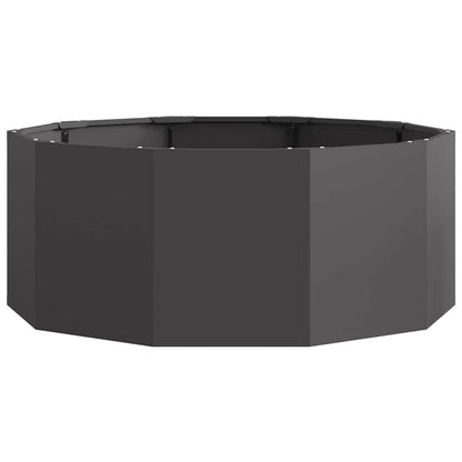 Planter Black 90 x 90 x 35 cm Steel