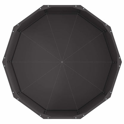 Planter Black 90 x 90 x 35 cm Steel
