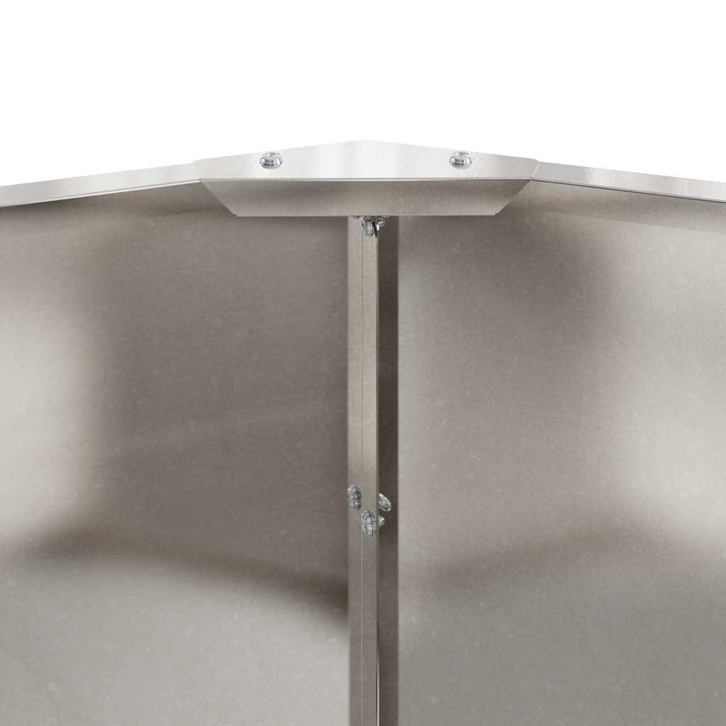 Planter Silver 90 x 90 x 35 cm Stainless Steel
