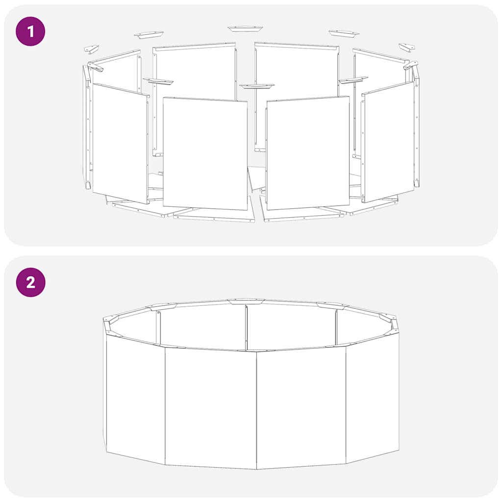 Planter Silver 90 x 90 x 35 cm Stainless Steel