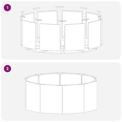 Planter Silver 90 x 90 x 35 cm Stainless Steel