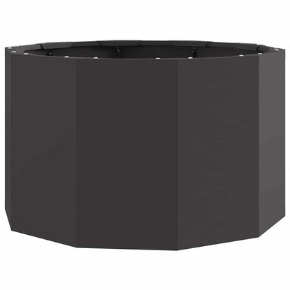 Planter Black 60 x 60 x 35 cm Steel