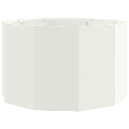 Planter White 60 x 60 x 35 cm Steel