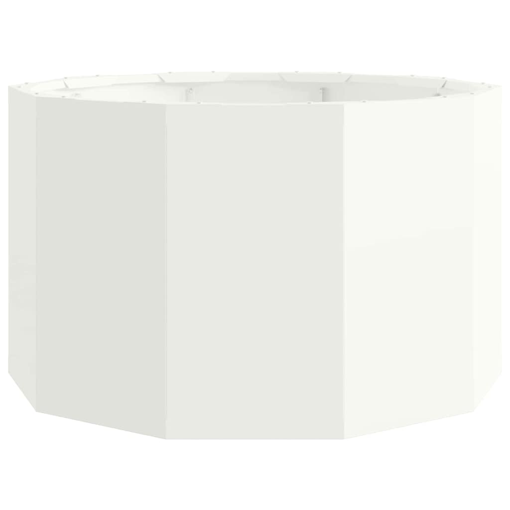 Planter White 60 x 60 x 35 cm Steel