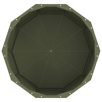 Planter Olive Green 60 x 60 x 35 cm Steel