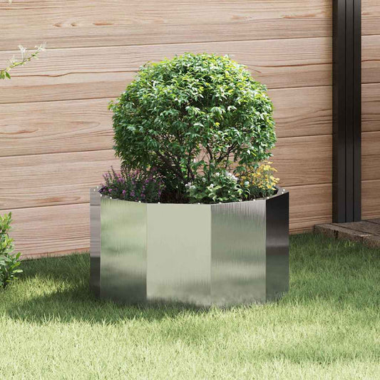 Planter Silver 60 x 60 x 35 cm Stainless Steel