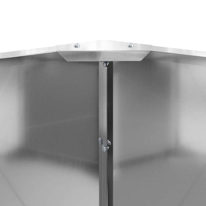 Planter Silver 60 x 60 x 35 cm Galvanised Steel