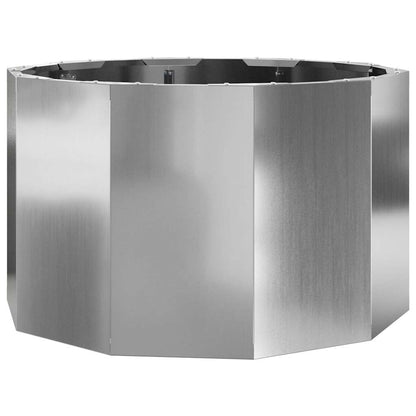 Planter Silver 60 x 60 x 35 cm Galvanised Steel