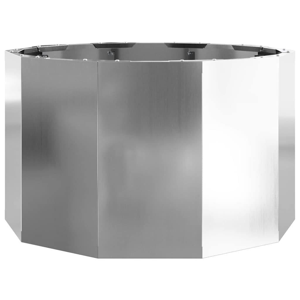 Planter Silver 60 x 60 x 35 cm Galvanised Steel