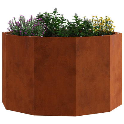 Planter Rusty 60 x 60 x 35 cm Weathering Steel