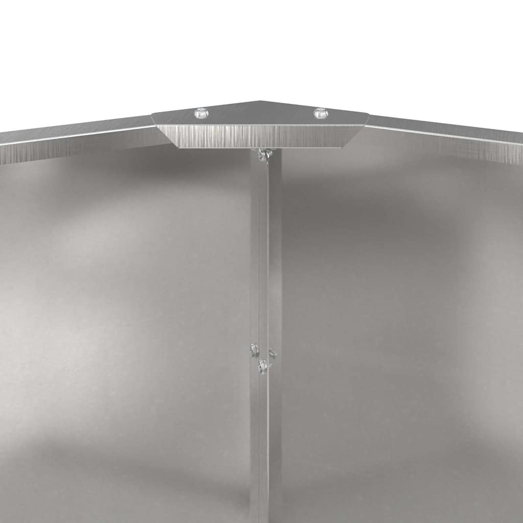 Planter Silver 120 x 120 x 50 cm Stainless Steel