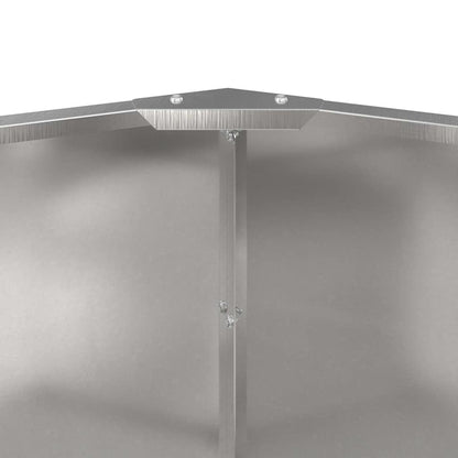 Planter Silver 120 x 120 x 50 cm Stainless Steel