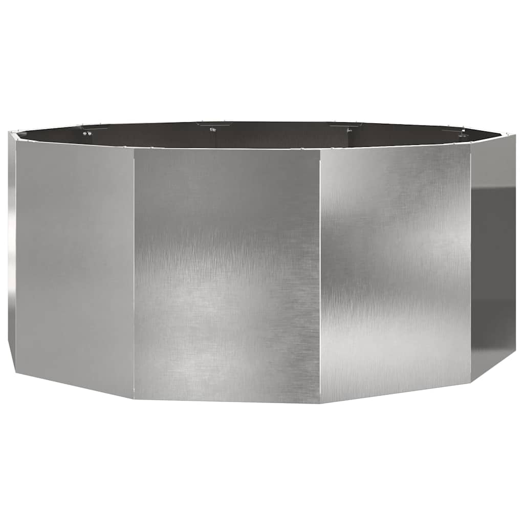 Planter Silver 120 x 120 x 50 cm Stainless Steel