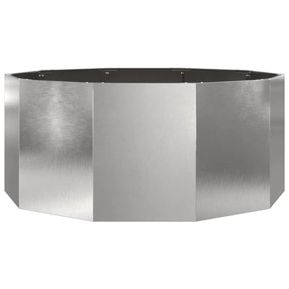 Planter Silver 120 x 120 x 50 cm Stainless Steel