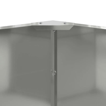 Planter Silver 120 x 120 x 50 cm Galvanised Steel