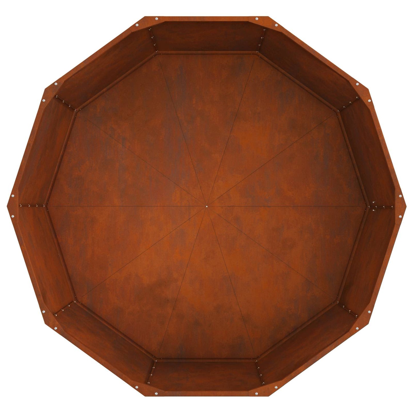Planter Rusty 120 x 120 x 50 cm Weathering Steel
