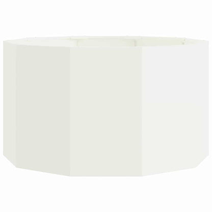 Planter White 90 x 90 x 50 cm Steel