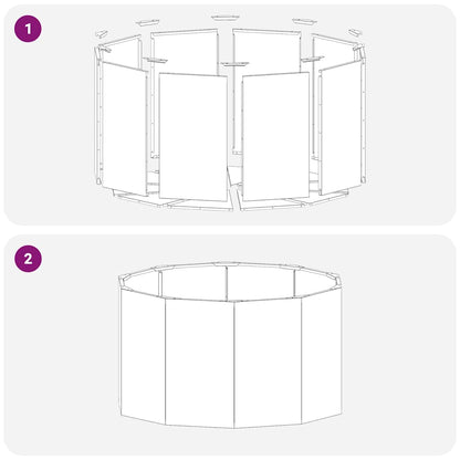 Planter Silver 90 x 90 x 50 cm Galvanised Steel