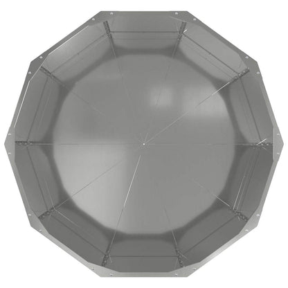 Planter Silver 90 x 90 x 50 cm Galvanised Steel