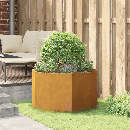 Planter Rusty 90 x 90 x 50 cm Weathering Steel