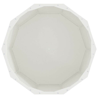 Planter White 60 x 60 x 50 cm Steel