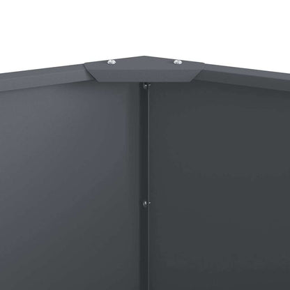 Planter Anthracite 60 x 60 x 50 cm Steel