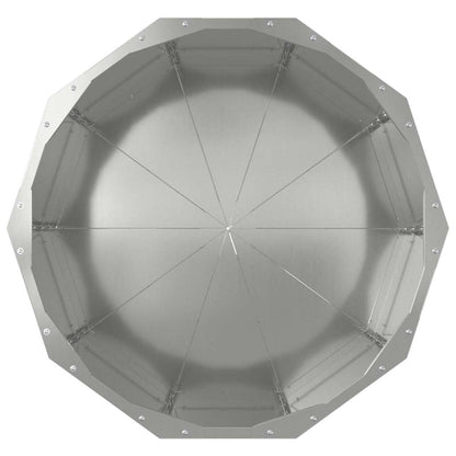 Planter Silver 60 x 60 x 50 cm Galvanised Steel