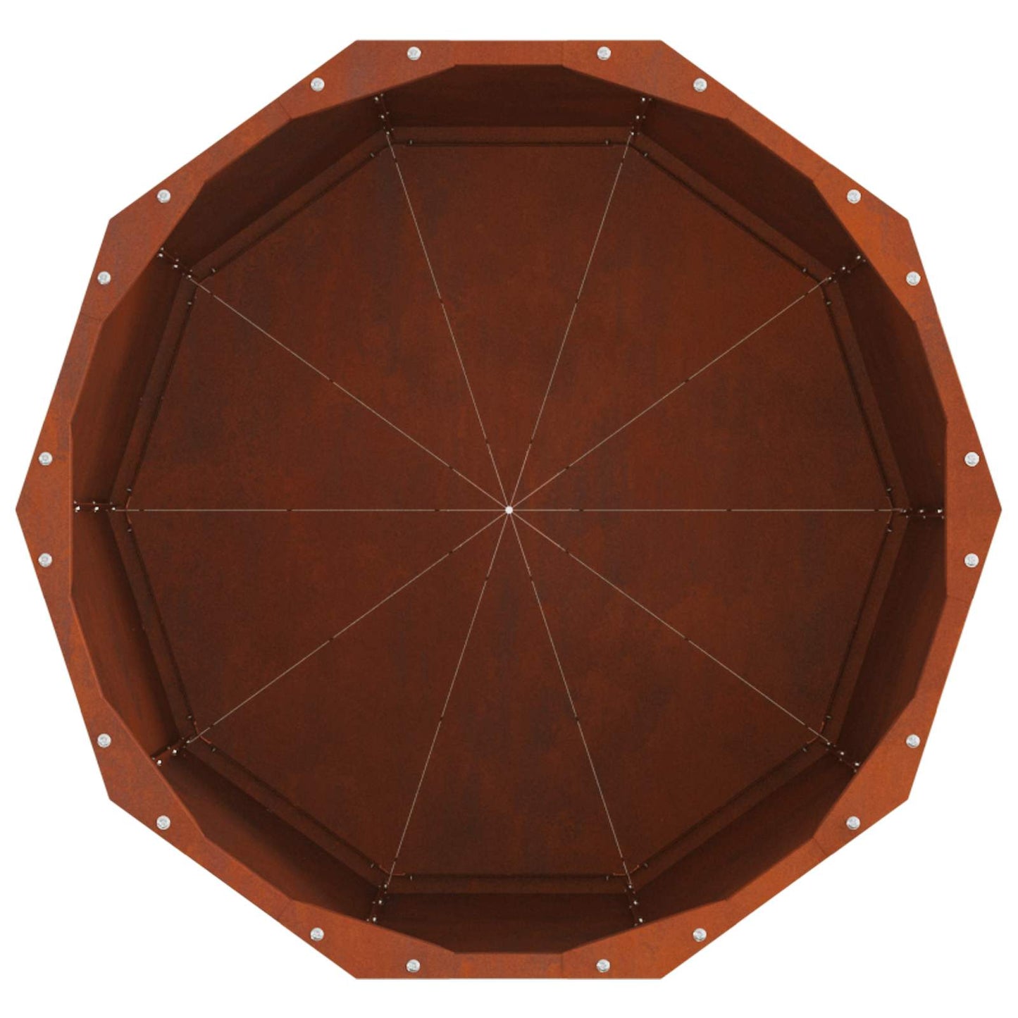 Planter Rusty 60 x 60 x 50 cm Weathering Steel