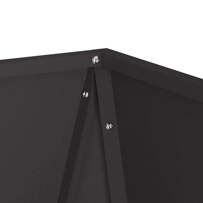 Planter 2 pcs Black 30 x 30 x 75 cm Steel