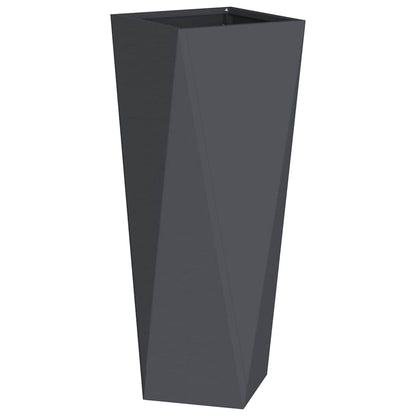 Planter Anthracite 30 x 30 x 75 cm Steel
