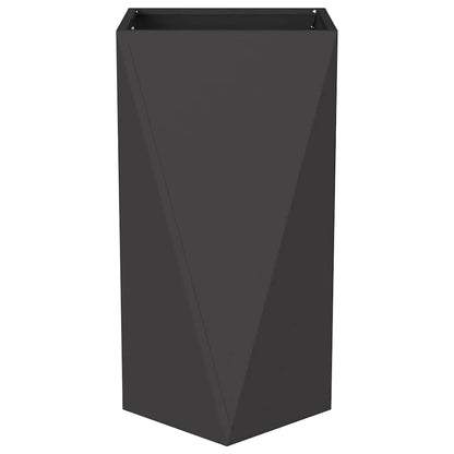 Planter Black 40 x 40 x 75 cm Steel