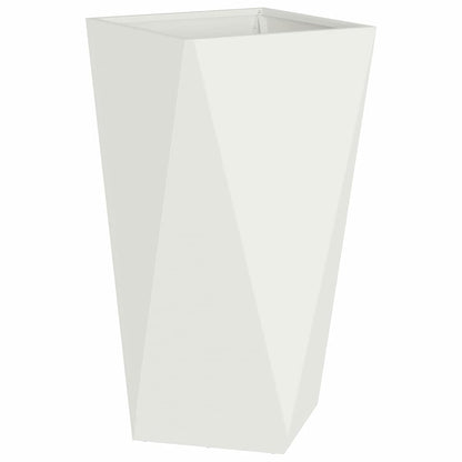 Planter 2 pcs White 40 x 40 x 75 cm Steel