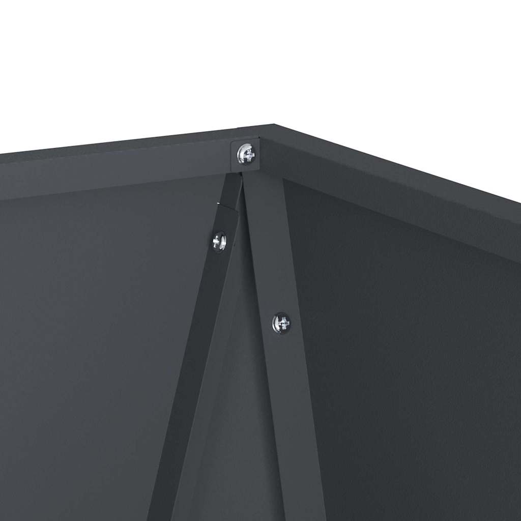 Planter Anthracite 40 x 40 x 75 cm Steel