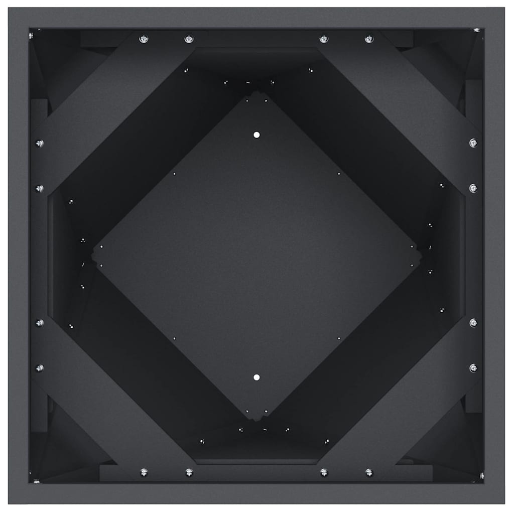 Planter Anthracite 40 x 40 x 75 cm Steel