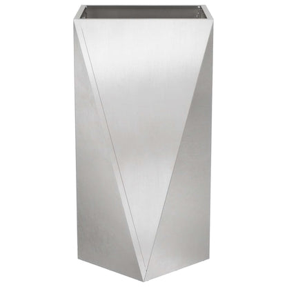 Planter Silver 40 x 40 x 75 cm Stainless Steel