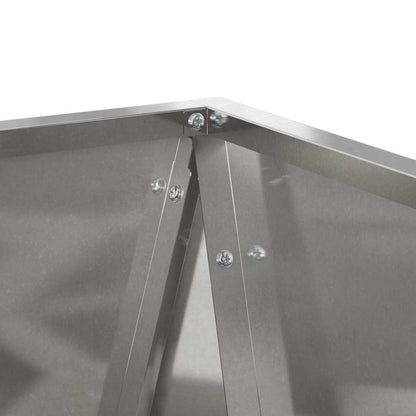 Planter 2 pcs Silver 40 x 40 x 75 cm Stainless Steel
