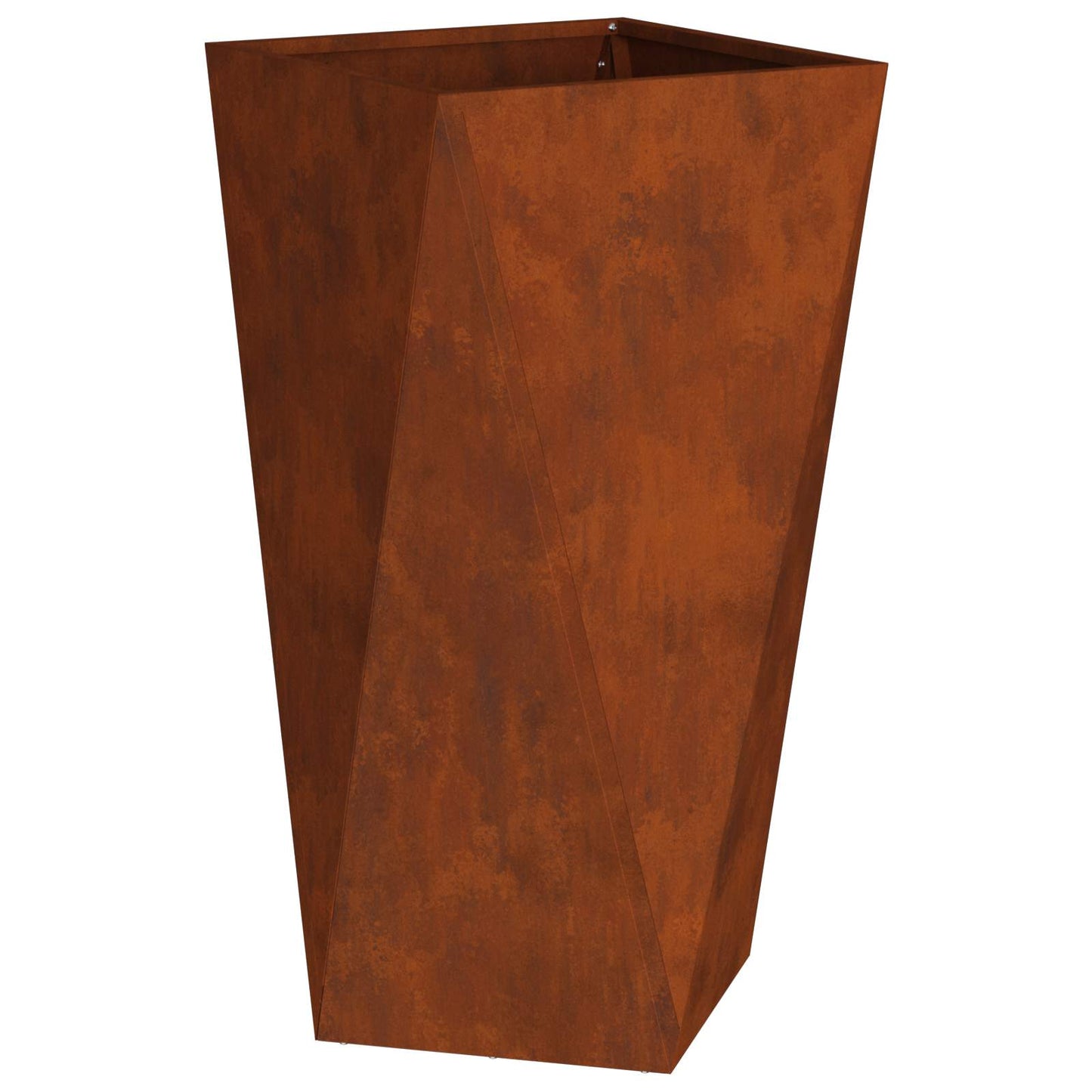 Planter 2 pcs Rusty 40 x 40 x 75 cm Weathering Steel