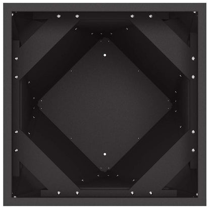 Planter Black 50 x 50 x 75 cm Steel
