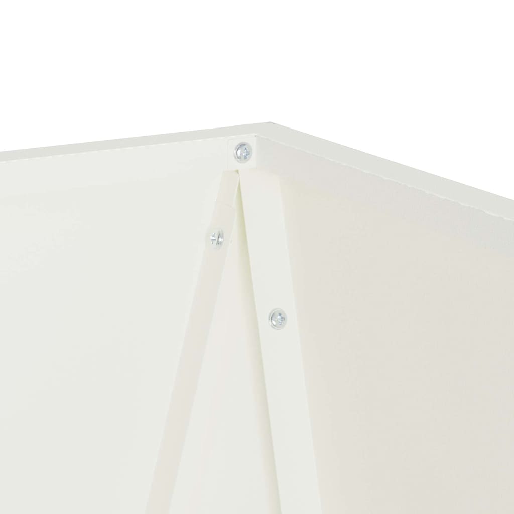 Planter 2 pcs White 50 x 50 x 75 cm Steel
