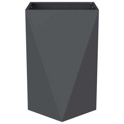 Planter Anthracite 50 x 50 x 75 cm Steel