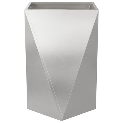 Planter Silver 50 x 50 x 75 cm Stainless Steel