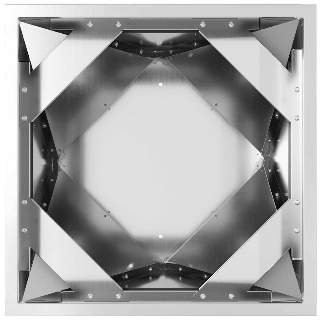 Planter 2 pcs Silver 50 x 50 x 75 cm Galvanised Steel